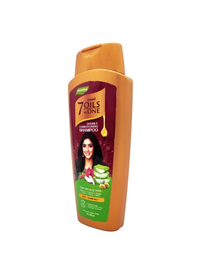 إمامي شامبو 7 زيوت في شامبو مزدوج لتنقية الألوة فيرا 400مل - Image 1